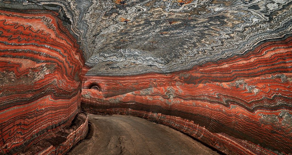 Smuk underjordisk mine i Uralkali, Rusland